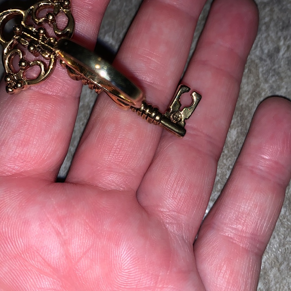 HOUSE of HARLOW 1960 Nicole Richie antique gold skeleton key midi ring 5 - Picture 7 of 7